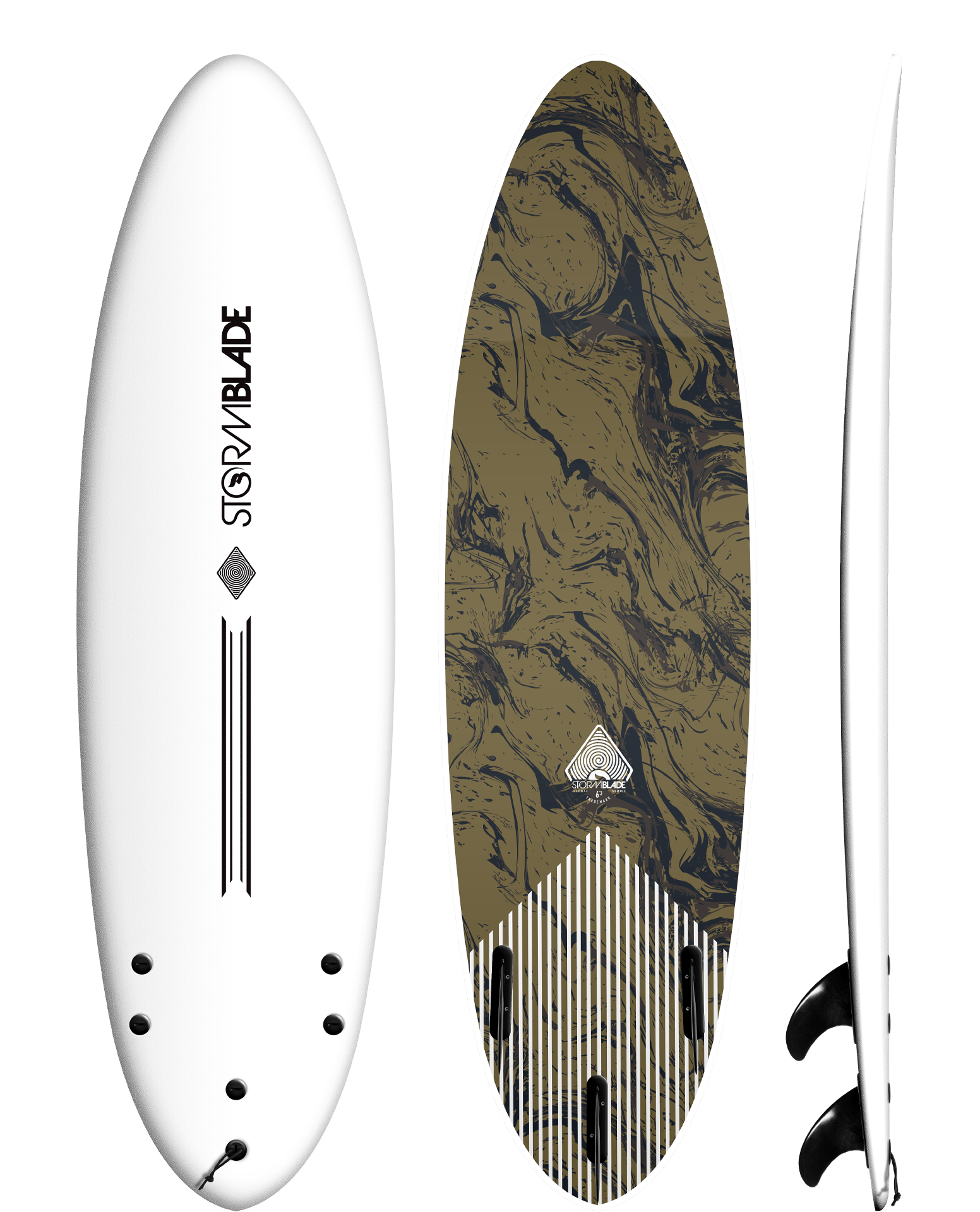 STORM BLADE SURFBOARDS JAPAN | 6ft4 ROUND TAIL SURFBOARDS